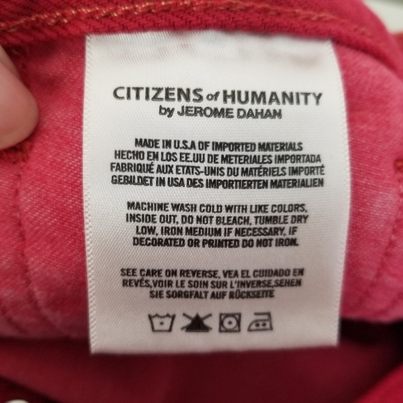 NWT Citizens of Humanity Premium Vintage Red Liya High Rise Classic Fit Denim 27 - Picture 14 of 16